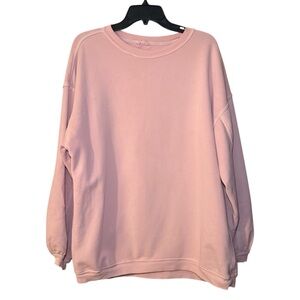 Aerie Soft Pink Textured Knit Top